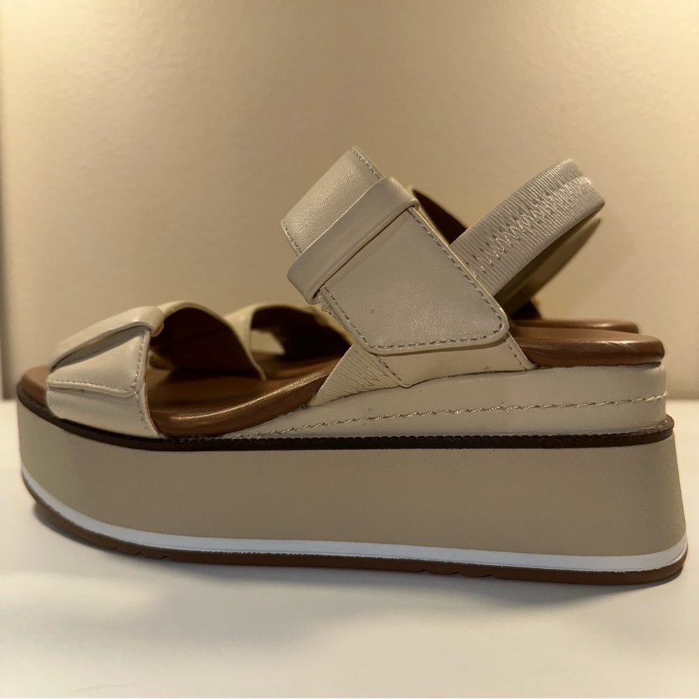 Caslon Beige Platform Sandals! Like New! 4.5M Women’s! Rare size find! - Picture 5 of 13